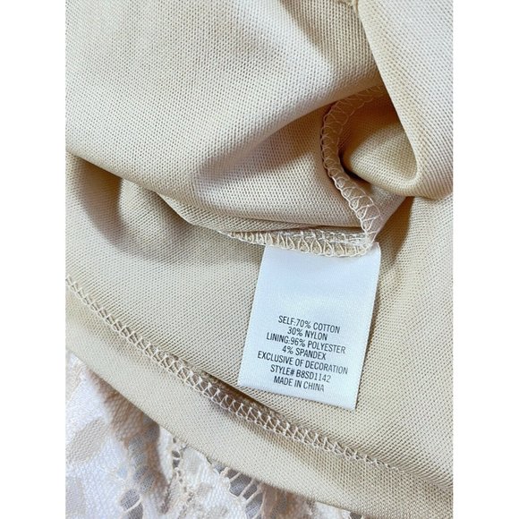 Francesca's Lace Dress Ladies XXS Ivory with floral insert lined NWT - Picture 10 of 11